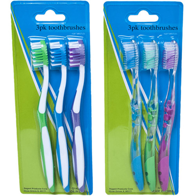 3PK Adult Toothbrush