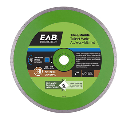 7" Cont Diamond Blade