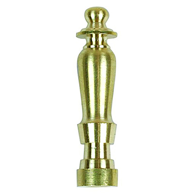 2" Brass Spindle Finial