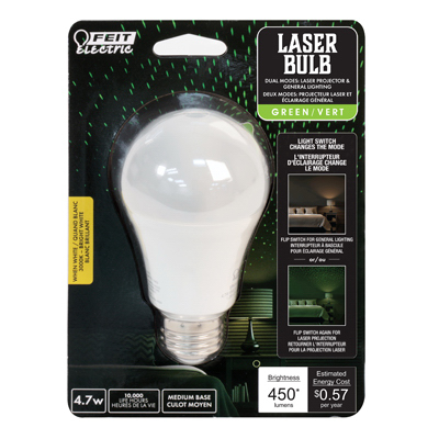 4.7W GRN Laser A19 Bulb