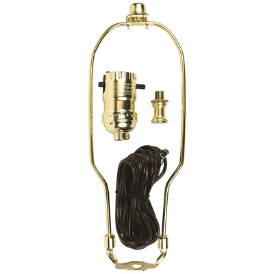 Brass Push thru Socket Lamp Kit