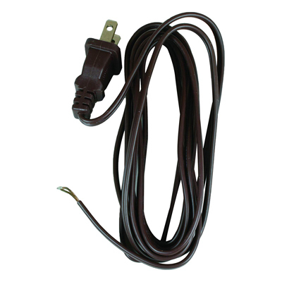8' Brown Spt1 Lamp Cord Set