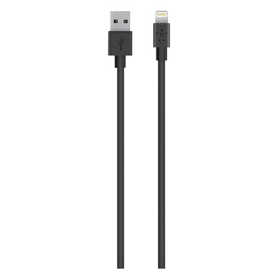 4' BLK Lightning Cable