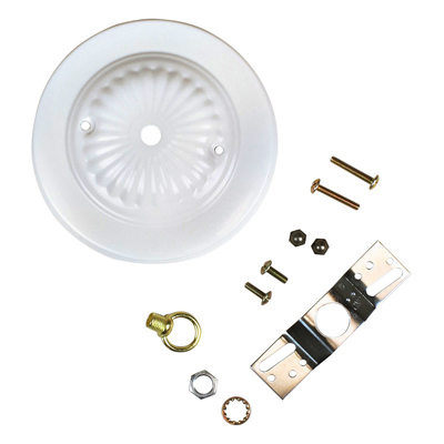 5" White Traditional Canopy Kit