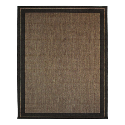 2x3 BRN/BLK Border Rug