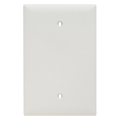 1gang Wht Blank Jumbo Wall Plate