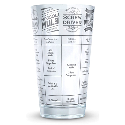 16OZ Vodka Recipe Glass