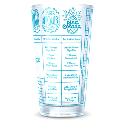 16OZ Rum Recipe Glass