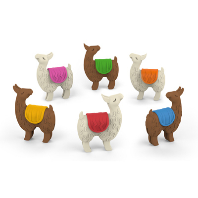 6PC Llama Glass Charm