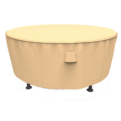 60" Tan RND Table Cover