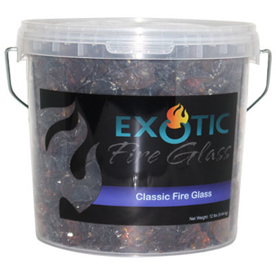 12LB AMB Fire Glass