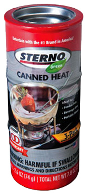 3PK 2.6OZ Sterno Heat