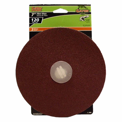 3 Pk 7x7/8 120 Grit Sanding Disc