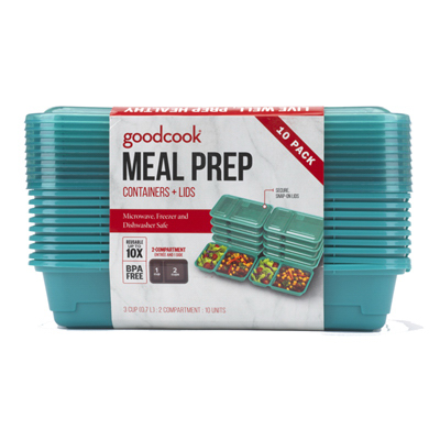 10Pk Meal Prep 2 Containers