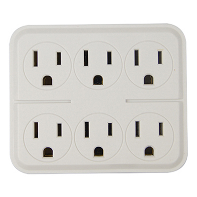 ME White 6 Outlet Tap