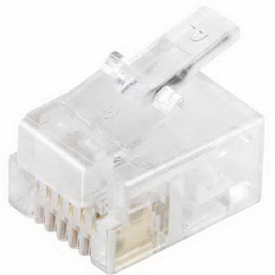 10PK Mod 6 Conductor Outlet Plug
