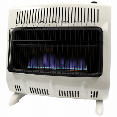 Mr. Heater MHVFDF30BFT Vent-Free Blue Flame Dual Fuel Heater, 20 lb Fuel