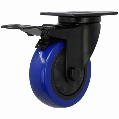 4"BLU Swiv/Break Caster