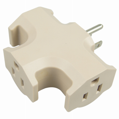 ME Beige 3-Outlet Tap Adapter