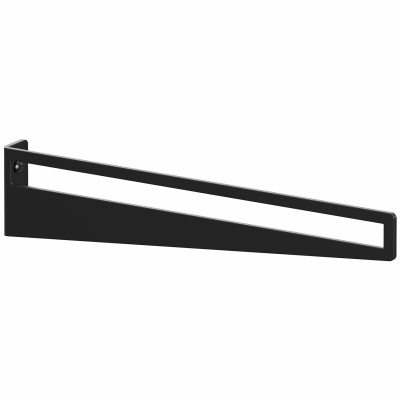 8" BLK Shelf Bracket