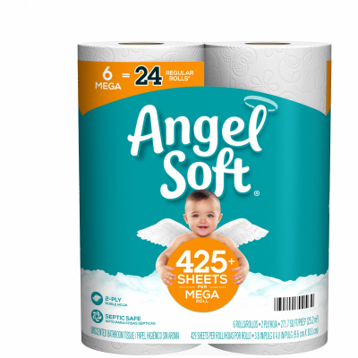 6PK Angel Soft Mega TP