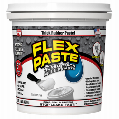 Flex Paste Tub, White, 3 lb.