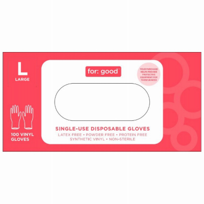 100CT LG Vinyl Gloves