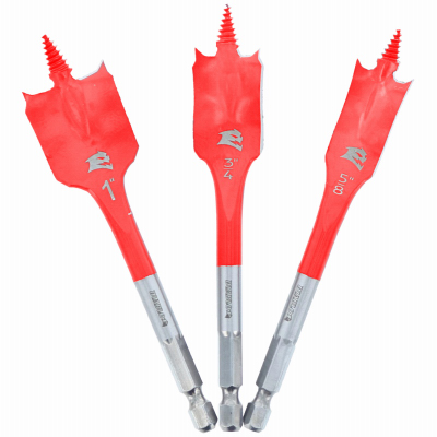 3PC 4'' Spade Bit Set