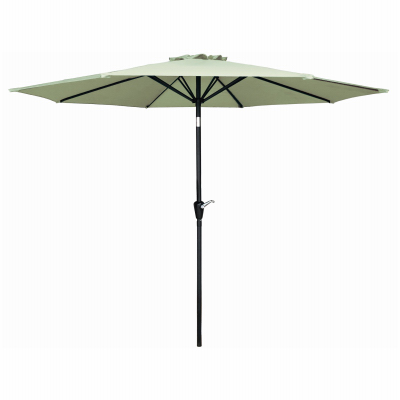 FS 9' STL GRN Umbrella