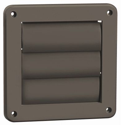 4" Brown Louvered Face Plate