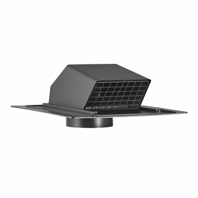 4" Black Plastic Roof Cap