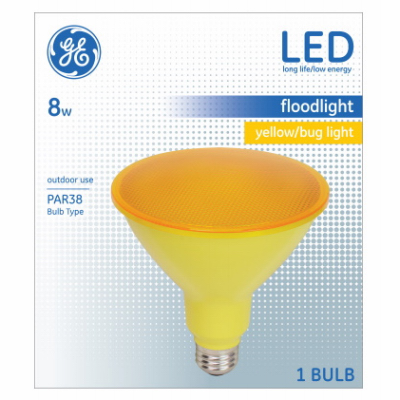 LED 8W Yellow PAR38 Bulb