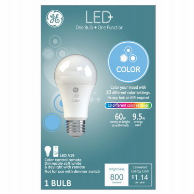 GE 9W Color Change Bulb