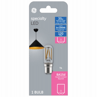 GE 3W T4 LED Fil Bulb