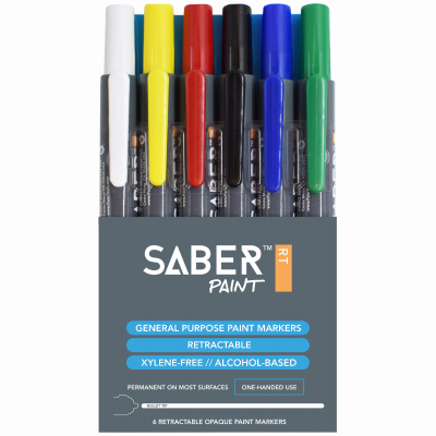 6PK ASSTD Paint Markers