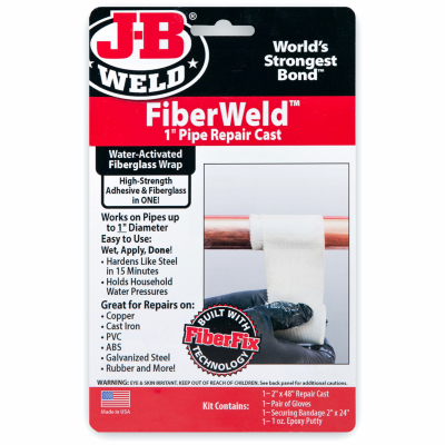 JB FiberWeld 1" Pipe Repair Cast