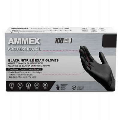 100CT SM BLK Nitr Glove