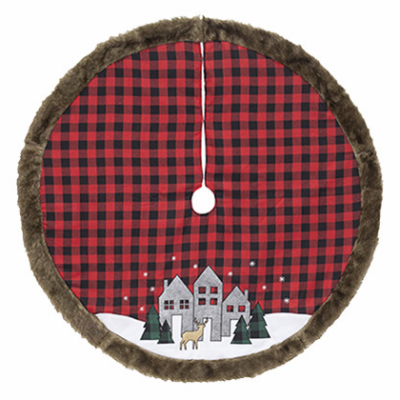 48" Red/BLK Tree Skirt