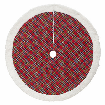 48" RedPlaid Tree Skirt