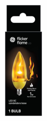 GE 1W FlameBulb CandLED