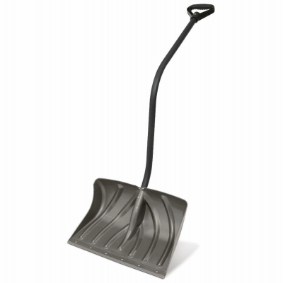 Poly Snow Shovel/Pusher with S-Handle, 18"