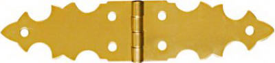 2pk 5/8x2-3/4 Brass Deco Hinge