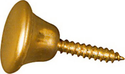 2pk 1/2" Knob Brass Finish