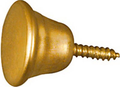213496  Knob 5/8" BRT BRS 2PK