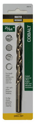 25/64" Cobalt Drill Bit