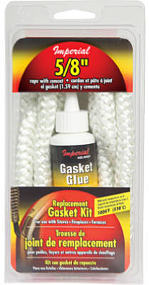 5/8"x6' White Gasket Rope Kit