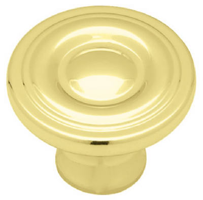 1-1/4" Brass Ring Round Knob