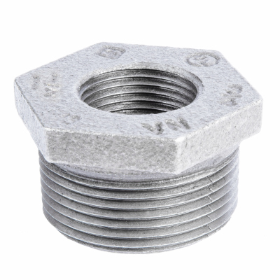 1-1/2" x 3/4" Galvanized Hex Bushing