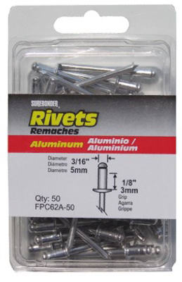 FPC62A  Rivet Short ALU 50PK