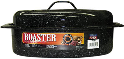 4LB BLK Oval Roaster           *